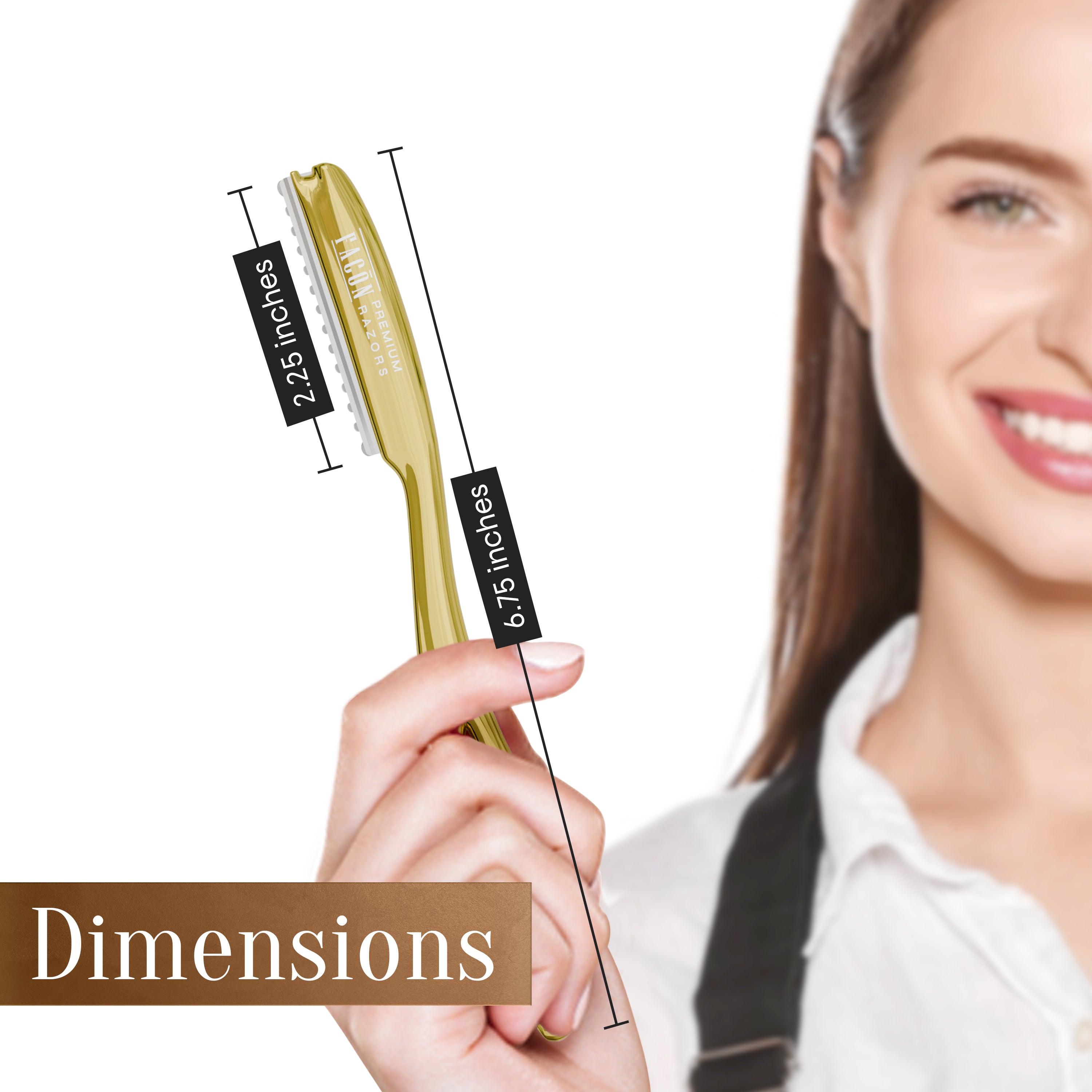 Facón Hair Razors for Cutting Hair - Professional Hair Styling Razor Kit with 11 Replacement Blades, Stainless Steel Hair Cutting Tool for Salon & Home, Premium Hair Thinning Texturizing Faether Razor