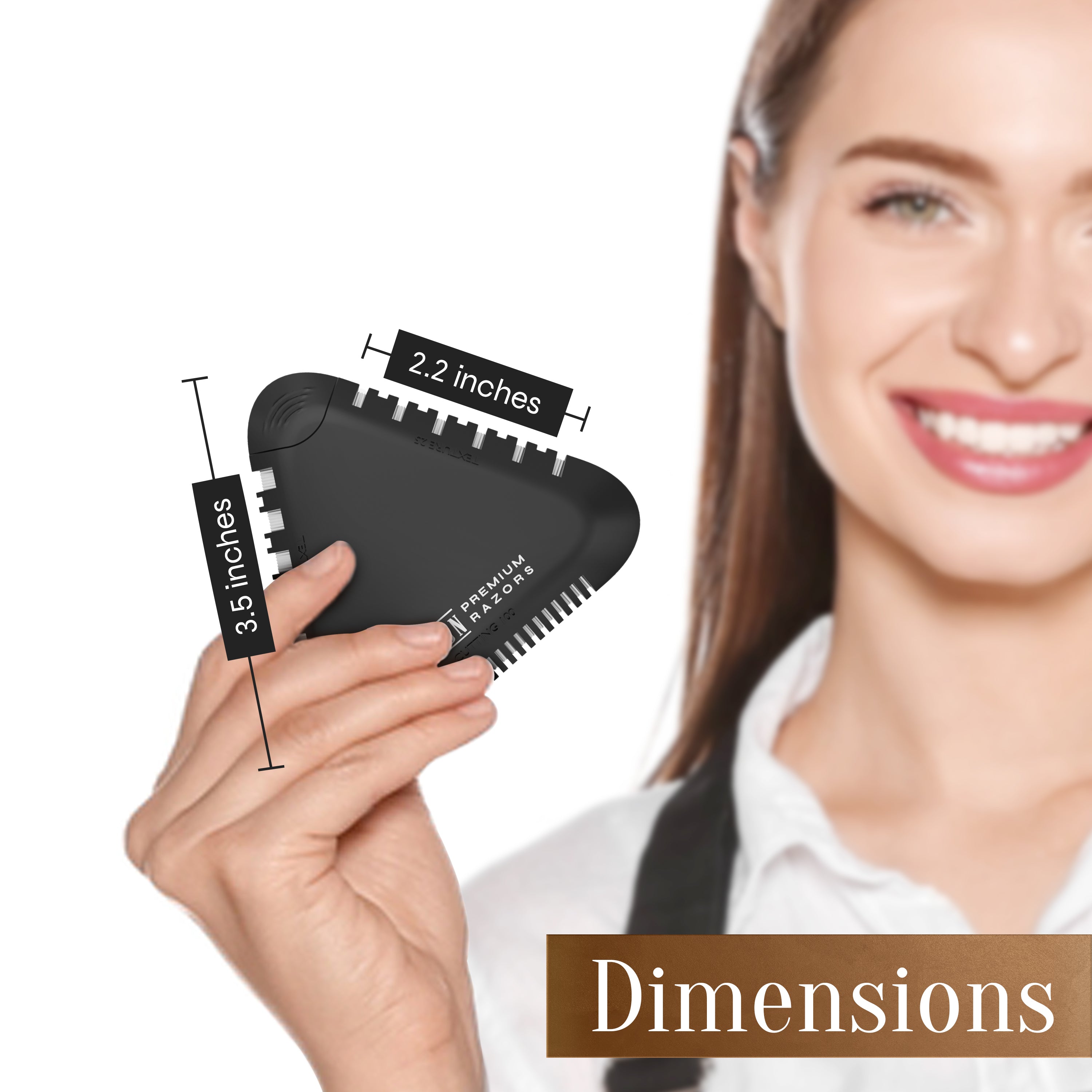 Facón Razor Comb for Hair Cutting - Professional Hair Cutting Comb Kit with 13 Replacement Blades, Double Edge Shaper for Salon & Home, Premium Styling Thinning Texturizing Split Ends Trimming Razor