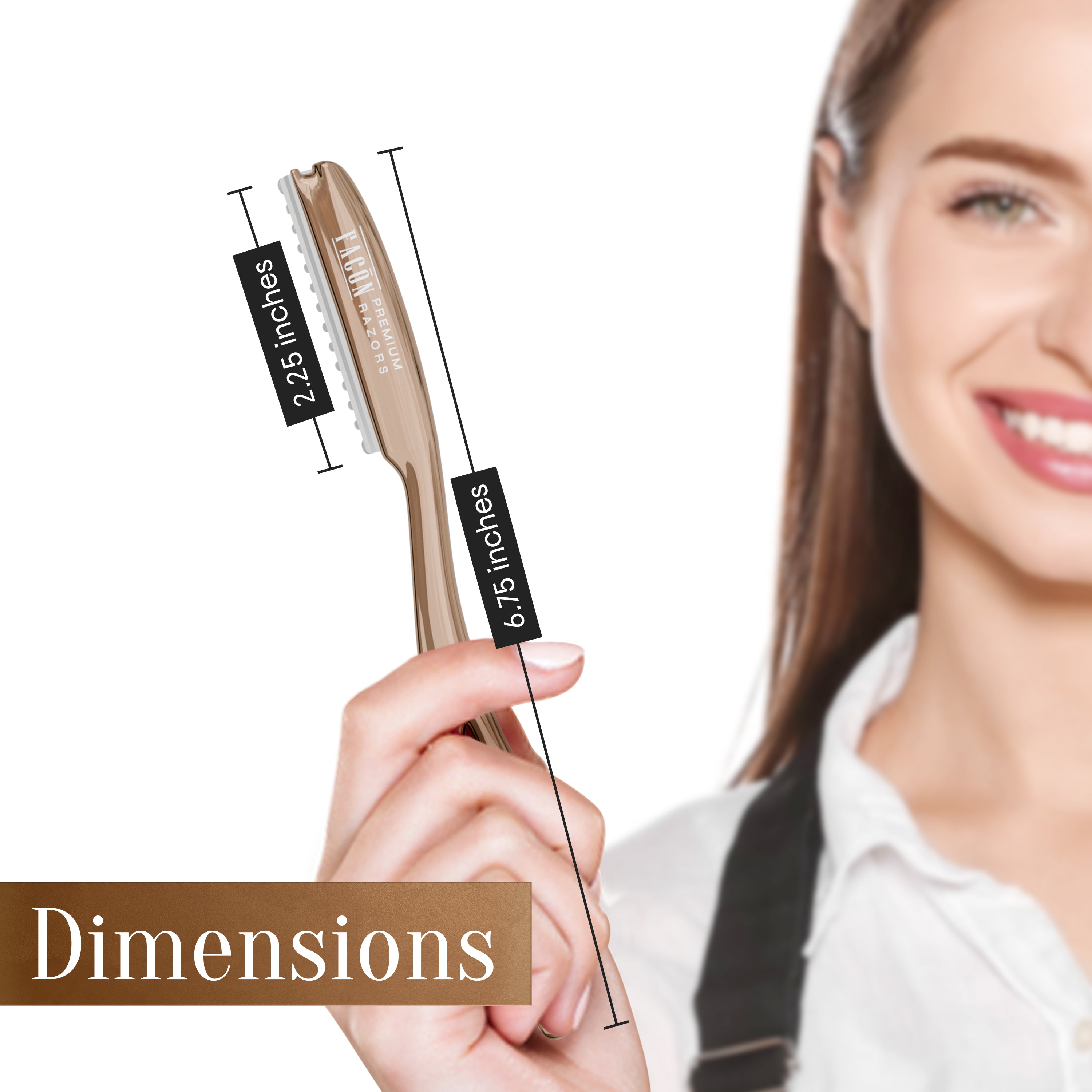 Facón Hair Razors for Cutting Hair - Professional Hair Styling Razor Kit with 11 Replacement Blades, Stainless Steel Hair Cutting Tool for Salon & Home, Premium Hair Thinning Texturizing Faether Razor