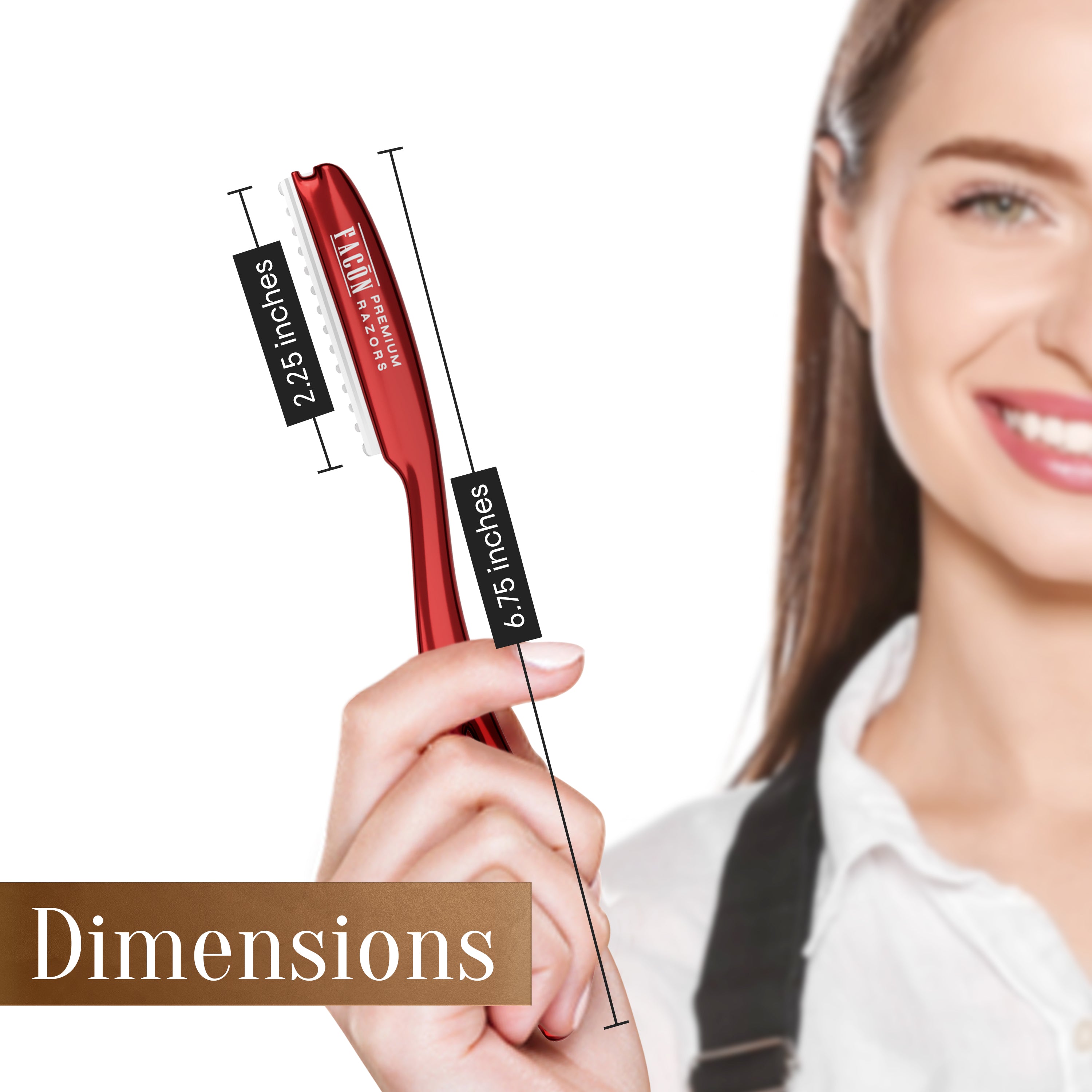 Facón Hair Razors for Cutting Hair - Professional Hair Styling Razor Kit with 11 Replacement Blades, Stainless Steel Hair Cutting Tool for Salon & Home, Premium Hair Thinning Texturizing Faether Razor