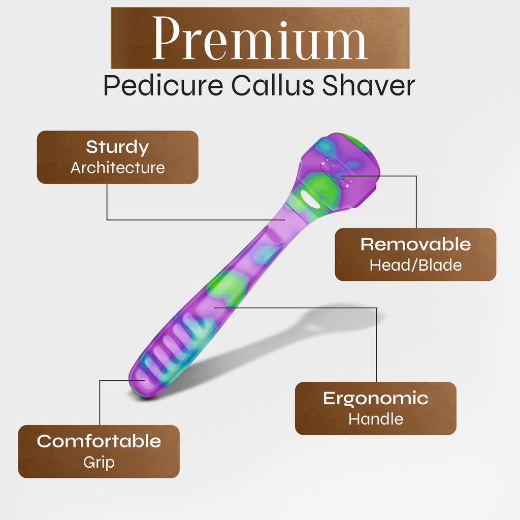 Call Us Razor Facón Professional Callus Shaver Remover with 50 Blades, Pedicure Razo ...