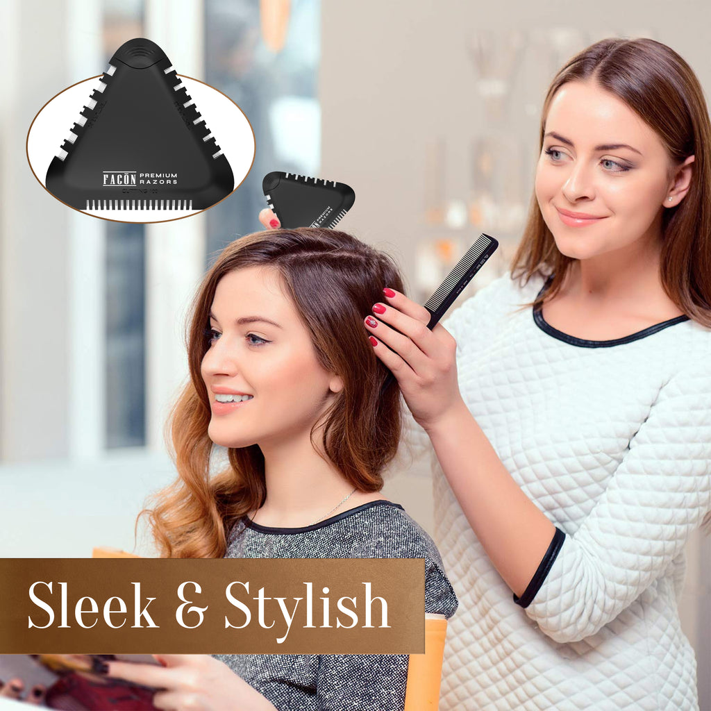Comb Thru Razor Facón Razor Comb for Hair Cutting - Professional Hair Cutting Comb Kit ...