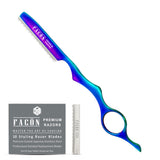 Facón Professional Hair Styling Thinning Texturizing Cutting Feather Razor + 10 Replacement Blades (The Ace)