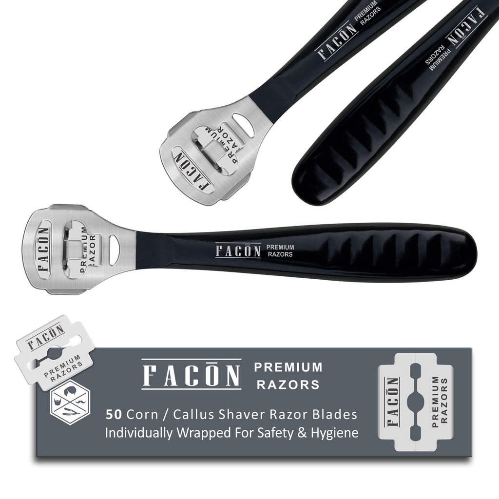 50 Blades + Facón Professional Pedicure Callus Shaver Remover