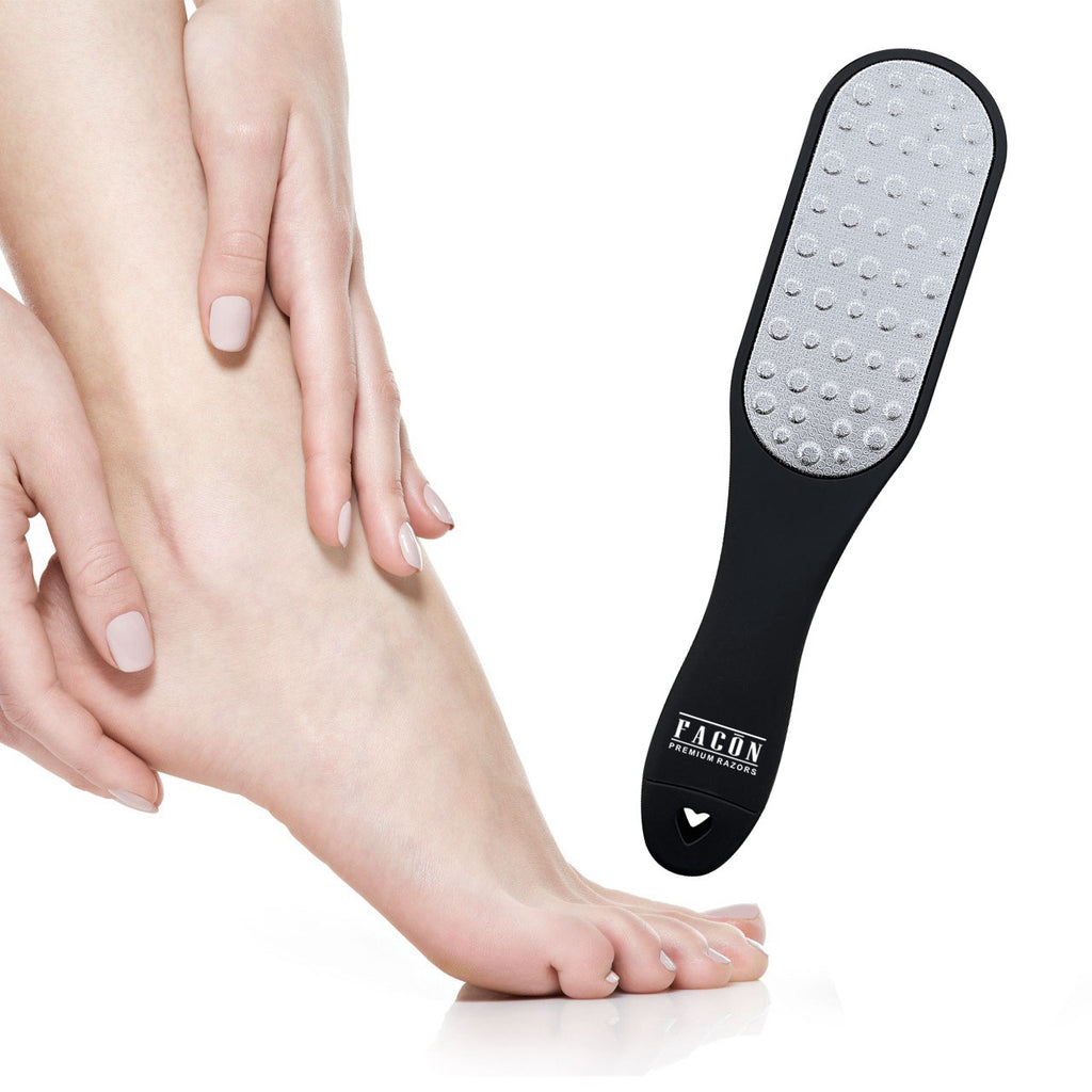 Facón Professional Pedicure Foot File 3-in-1 Callus Remover with