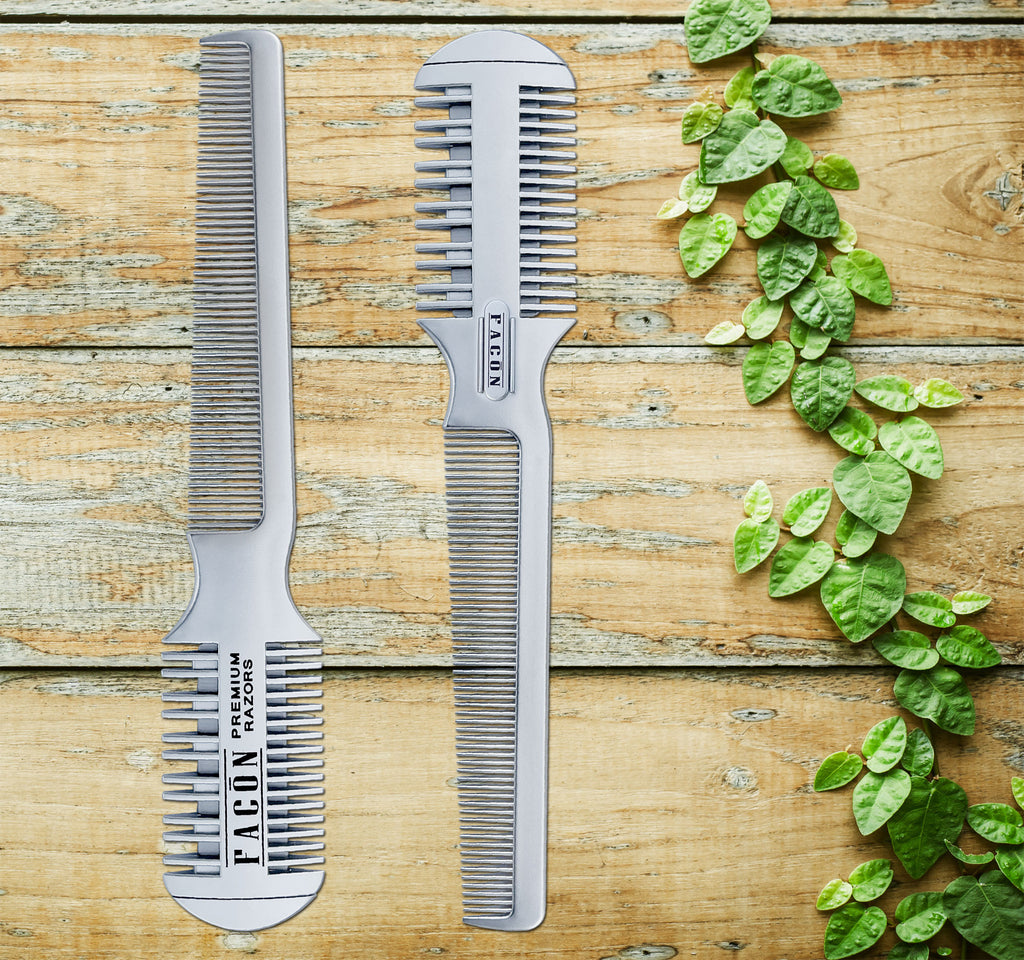 Facón Razor Comb for Hair Cutting - Professional Hair Cutting Comb Kit ...