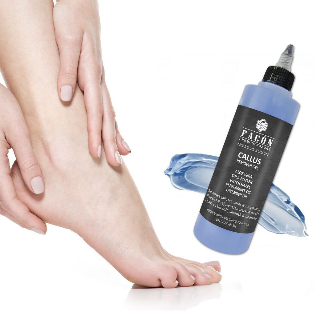 Facón Professional Clear Callus Remover Gel for Feet with Skin Soothin –  Facon Razors