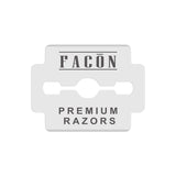 Facón Platinum Japanese Stainless Steel Double Edge Corn Cutter Plane Razor Replacement Blades for Callus Shaver - Removes Calluses, Corns & Rough Skin - 50 Count