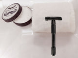 50 BLADES + Facón Classic Long Handle Double Edge Safety Razor - Platinum Japanese Stainless Steel Blades - Butterfly Open Shaving Razor for Smooth Wet Shaving Experience - 200+ Shaves (The Gladiator)